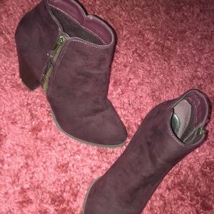 Charlotte Russe Purple Booties 7